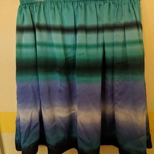 Blue and green skirt